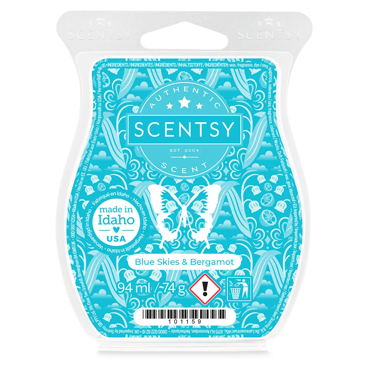 Scentsy Bar Blue Skies & Bergamot