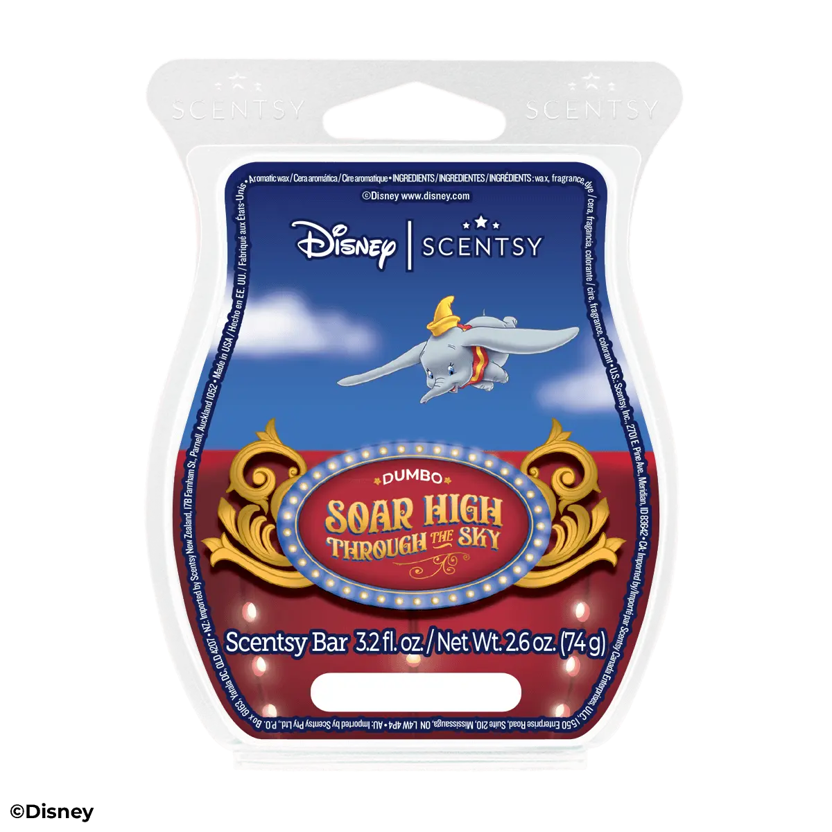 Scentsy Bar Disney Dumbo Soar High Though The Sky